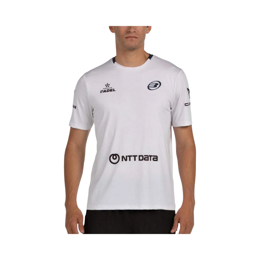 BULLPADEL T-SHIRT SPONSORS PREMIER LILI JUAN TELLO WHITE