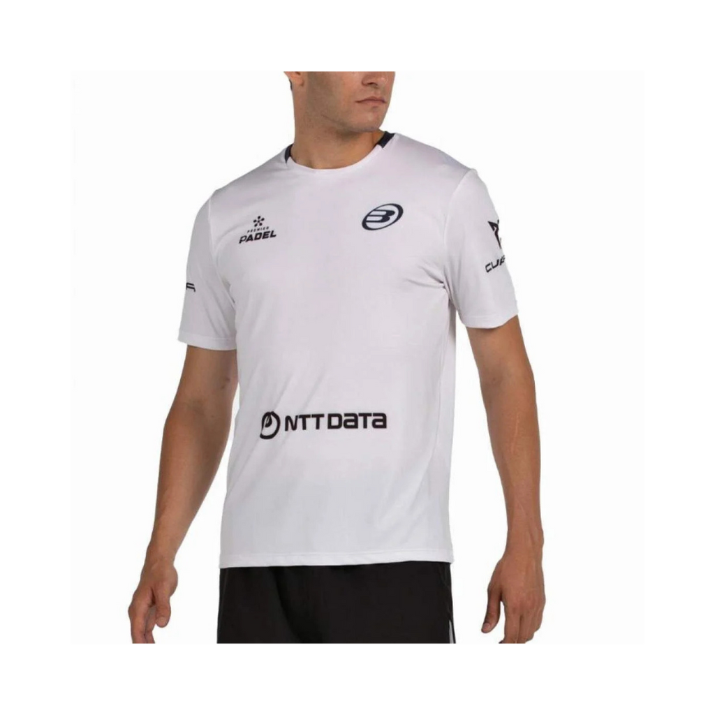 BULLPADEL T-SHIRT SPONSORS PREMIER LILI JUAN TELLO WHITE