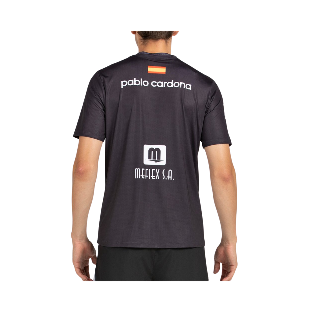 BULLPADEL T-SHIRT SPONSORS PREMIER LILI PABLO CARDANO AZUL MARINO