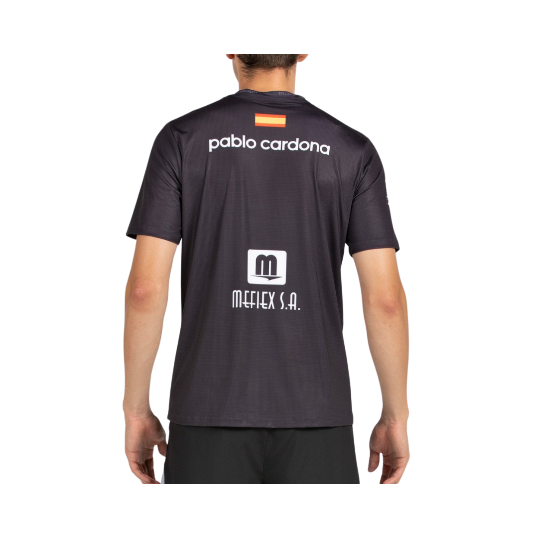 BULLPADEL T-SHIRT SPONSORS PREMIER LILI PABLO CARDANO AZUL MARINO