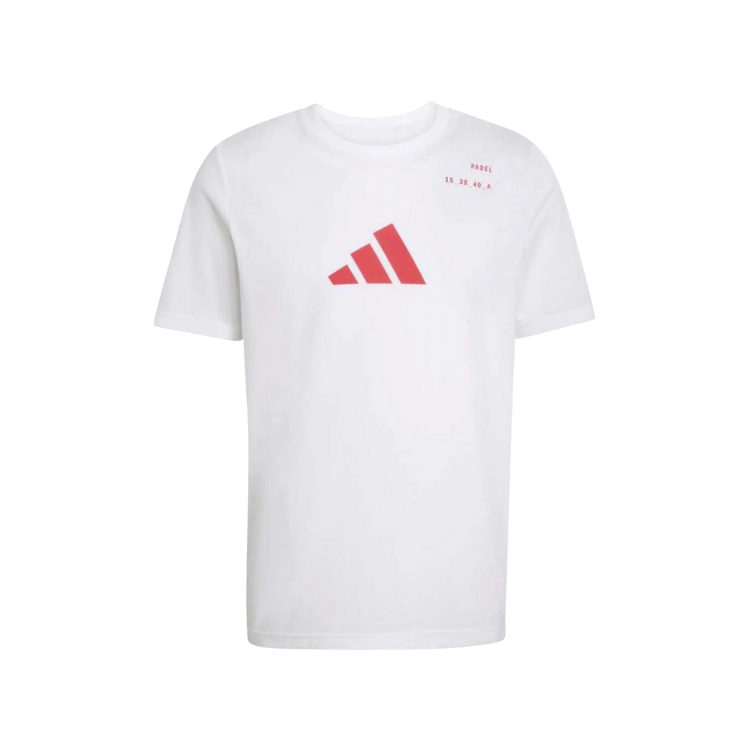 ADIDAS T-SHIRT PADEL M CAT GRAPHIC WHITE