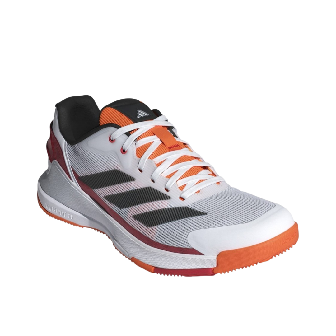 ADIDAS SHOES MEN CRAZYQUICK LS PADEL WHITE RED ORANGE