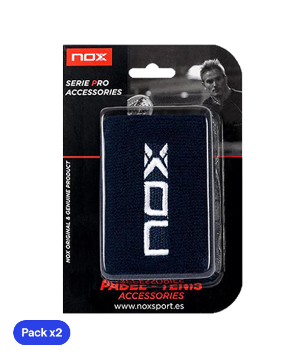 NOX WRISTBANDS DARK BLUE (2 PACK)