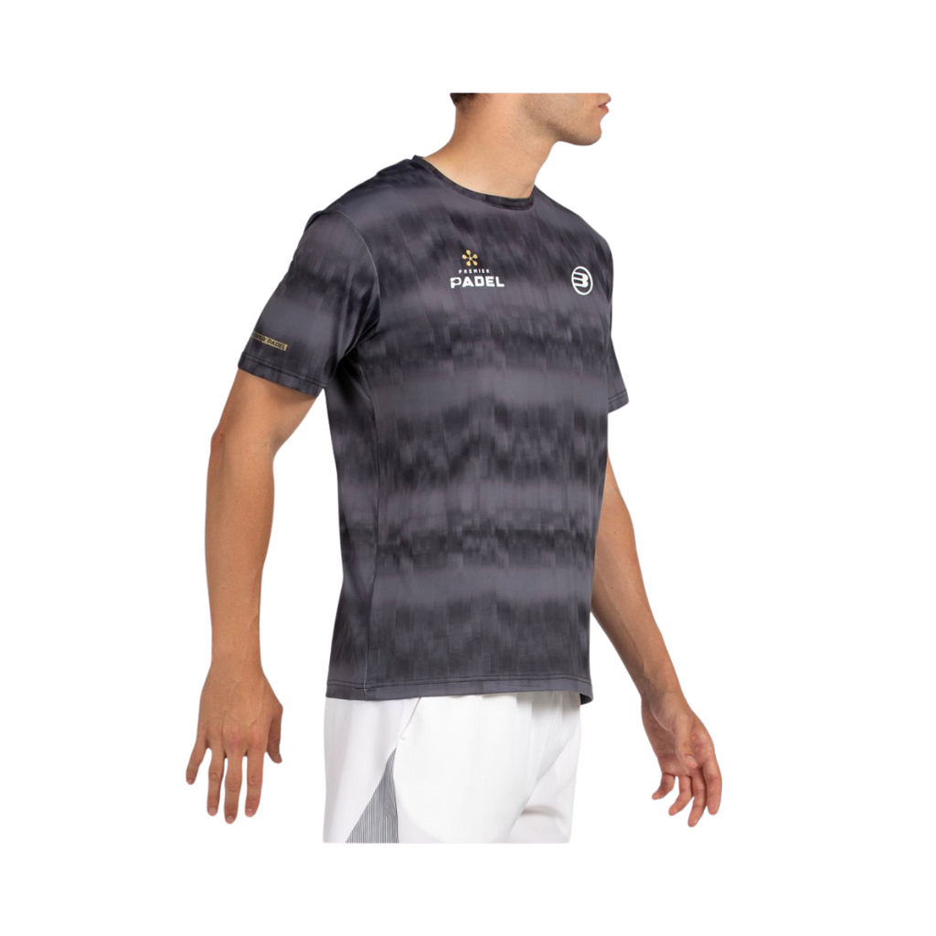 BULLPADEL T-SHIRT MEN PREMIER PASCO NEGRO