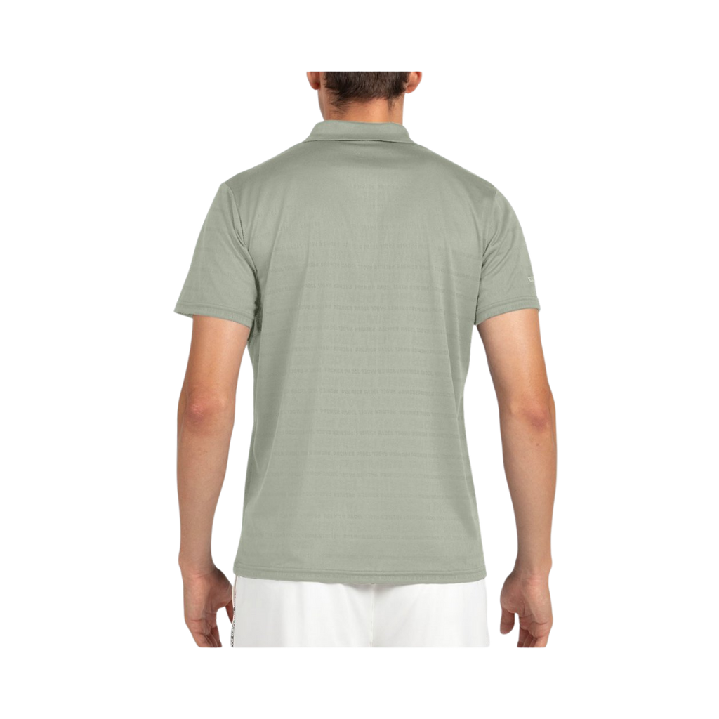 BULLPADEL T-SHIRT POLO MEN PREMIER POMPIER EUCALIPTO