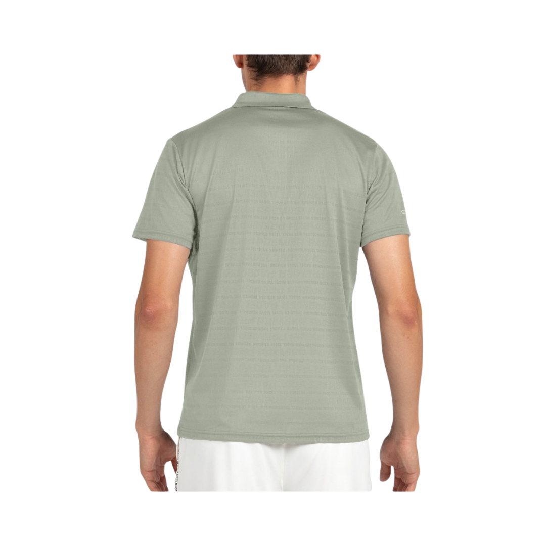 BULLPADEL T-SHIRT POLO MEN PREMIER POMPIER EUCALIPTO