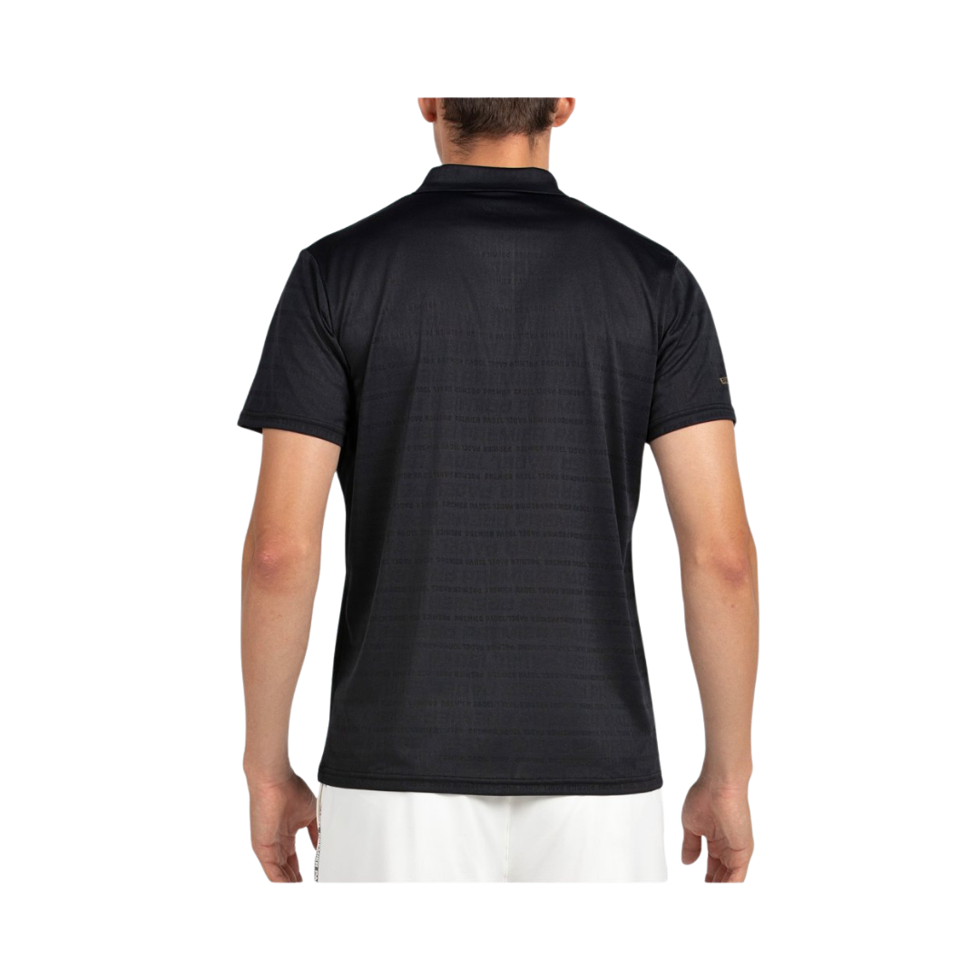 BULLPADEL T-SHIRT POLO MEN PREMIER POMPIER NEGRO