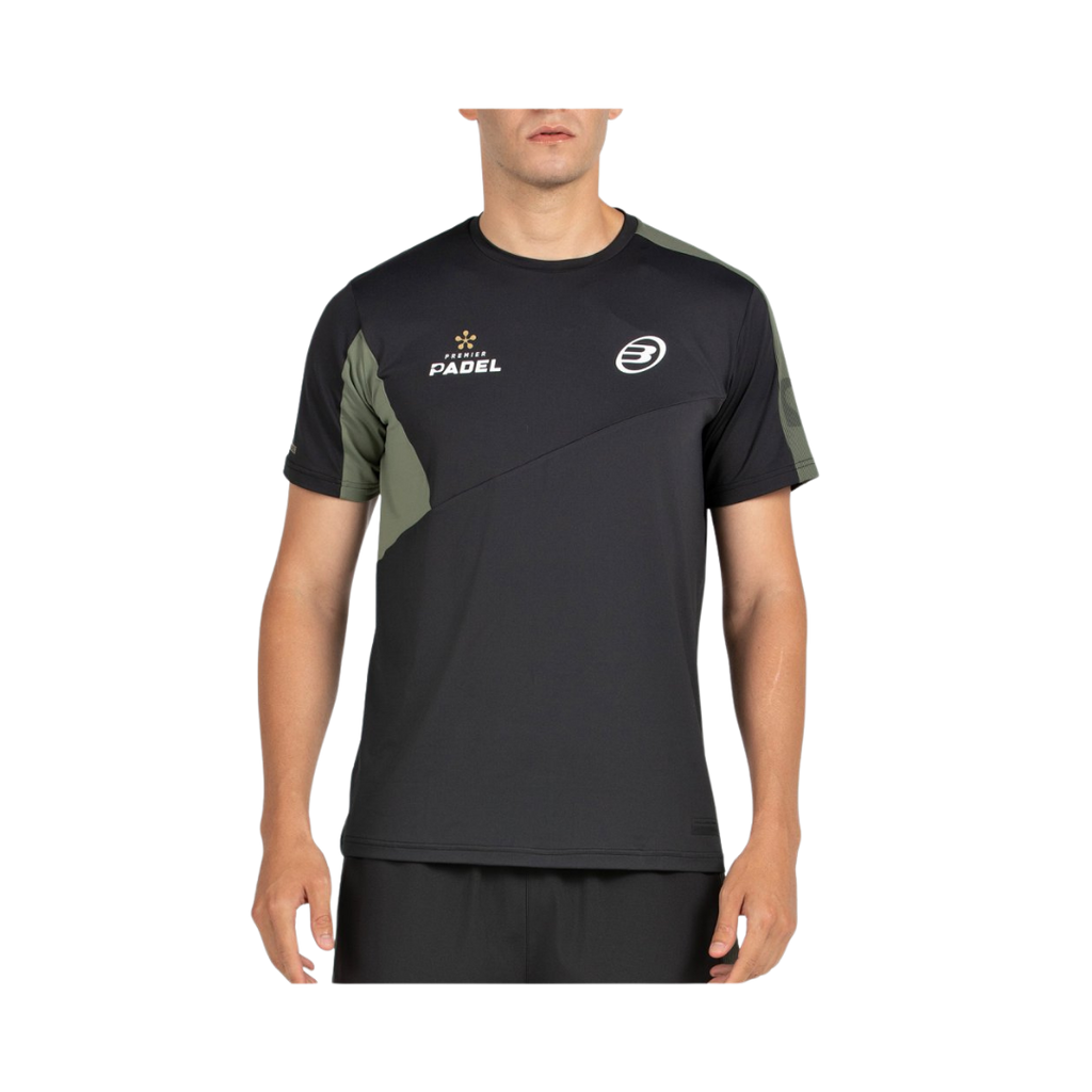 BULLPADEL T-SHIRT MEN PREMIER POCATE NEGRO