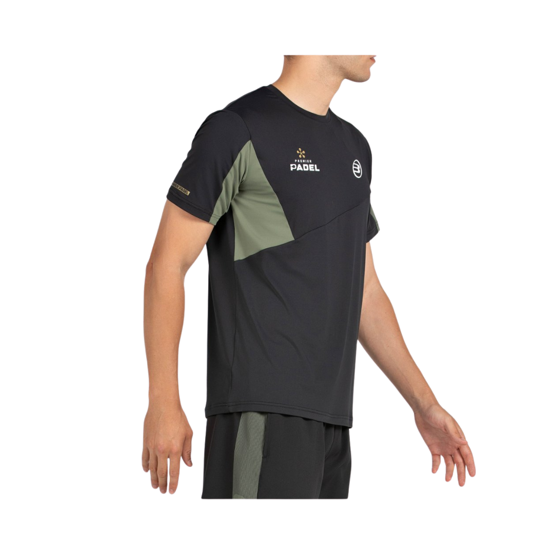 BULLPADEL T-SHIRT MEN PREMIER POCATE NEGRO