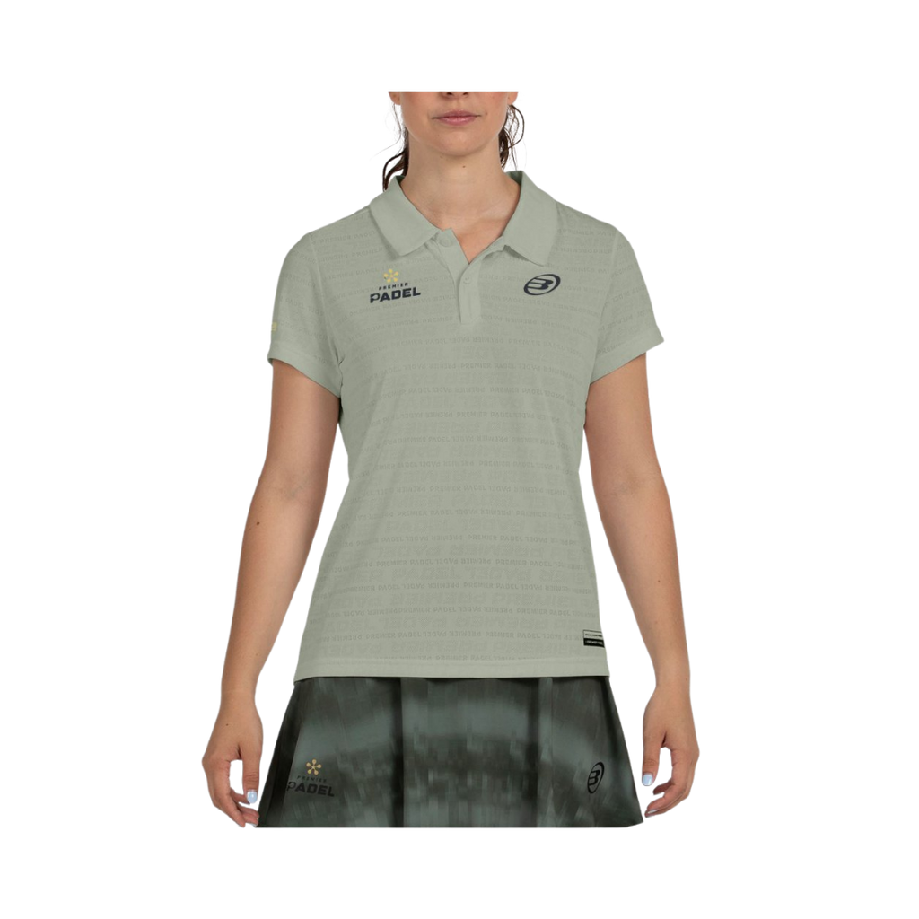 BULLPADEL T-SHIRT POLO WOMEN PAYERNE EUCALIPTO
