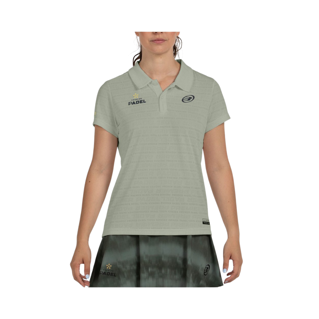 BULLPADEL T-SHIRT POLO WOMEN PAYERNE EUCALIPTO