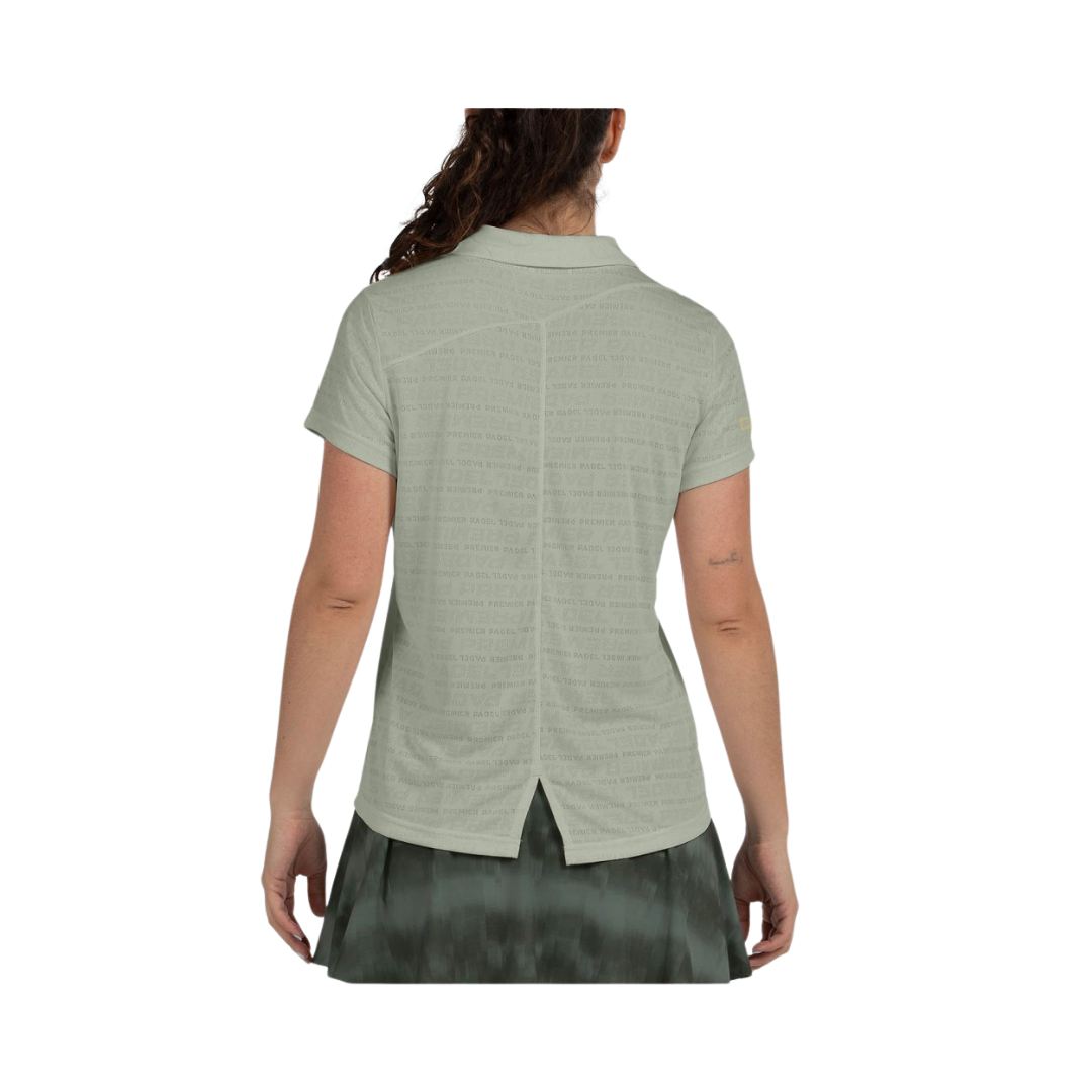 BULLPADEL T-SHIRT POLO WOMEN PAYERNE EUCALIPTO