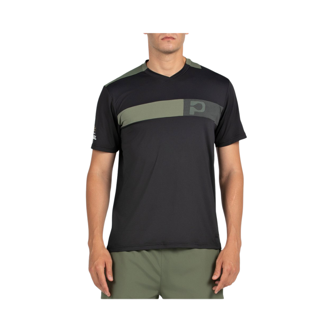 BULLPADEL T-SHIRT MEN PREMIER PUYO NEGRO