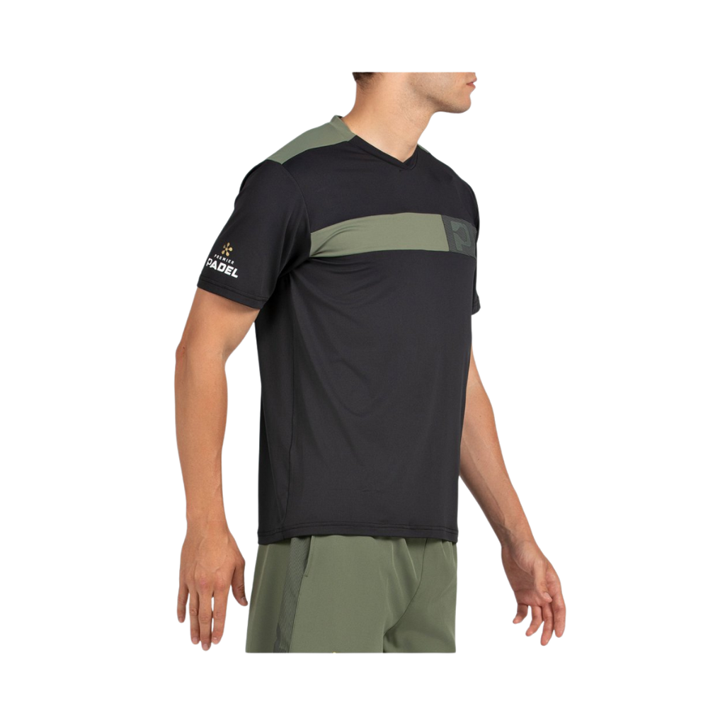 BULLPADEL T-SHIRT MEN PREMIER PUYO NEGRO