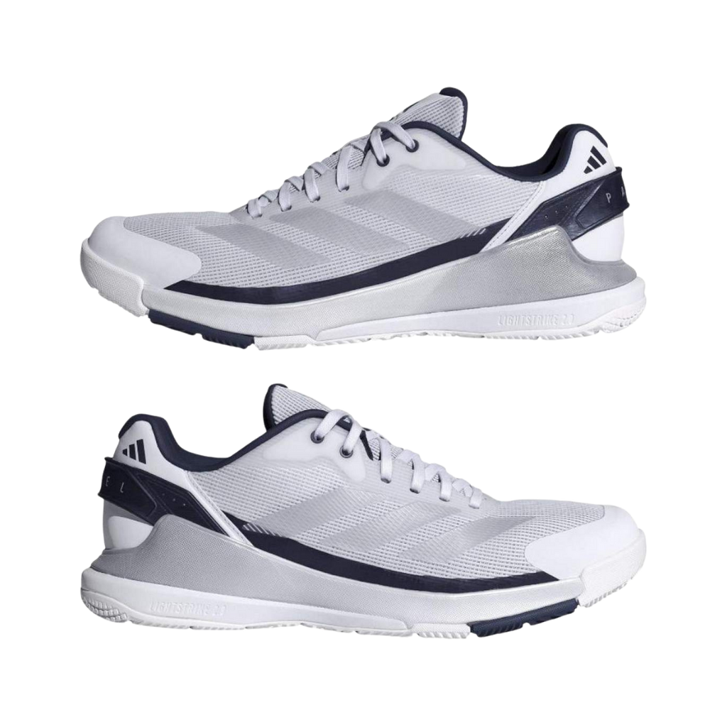 ADIDAS SHOES MEN CRAZYQUICK LS PADEL WHITE BLUE GRAY