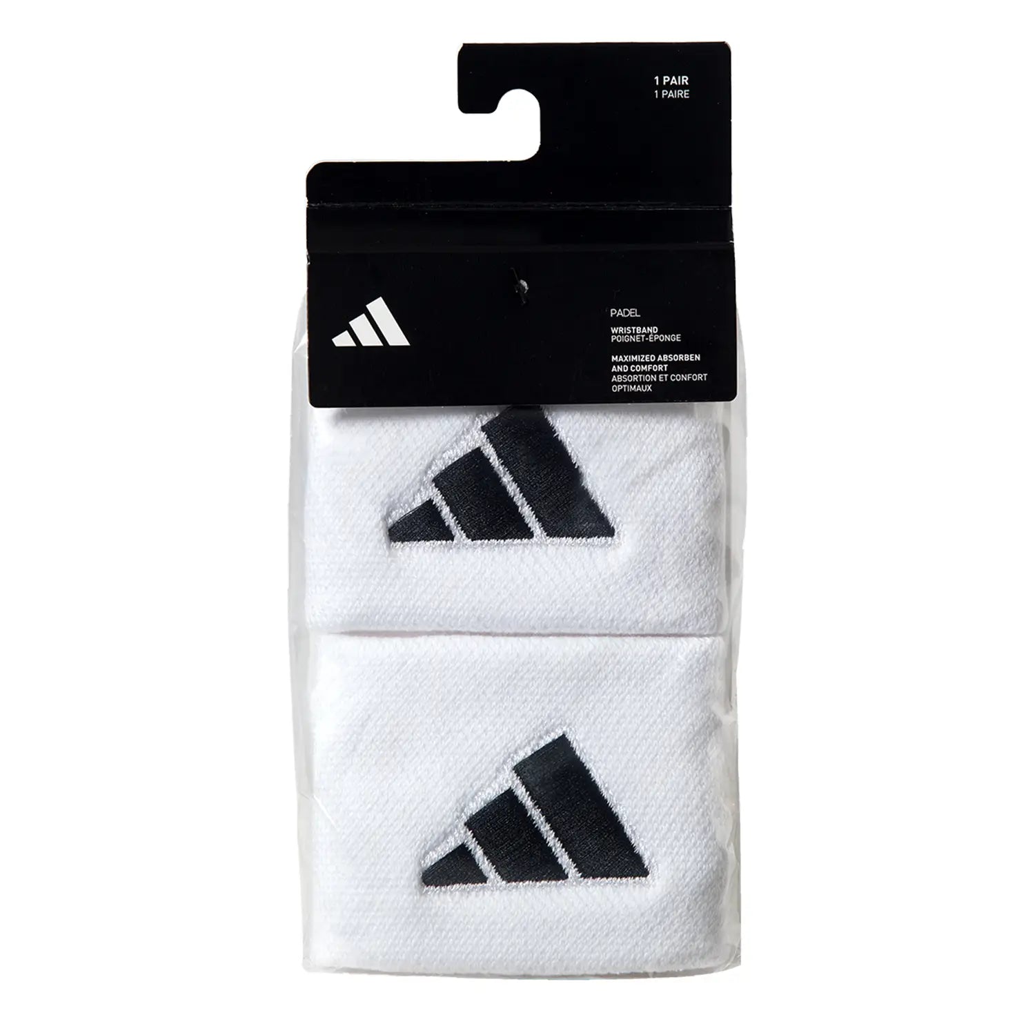 ADIDAS WRISTBAND WHITE/BLACK SIZE S