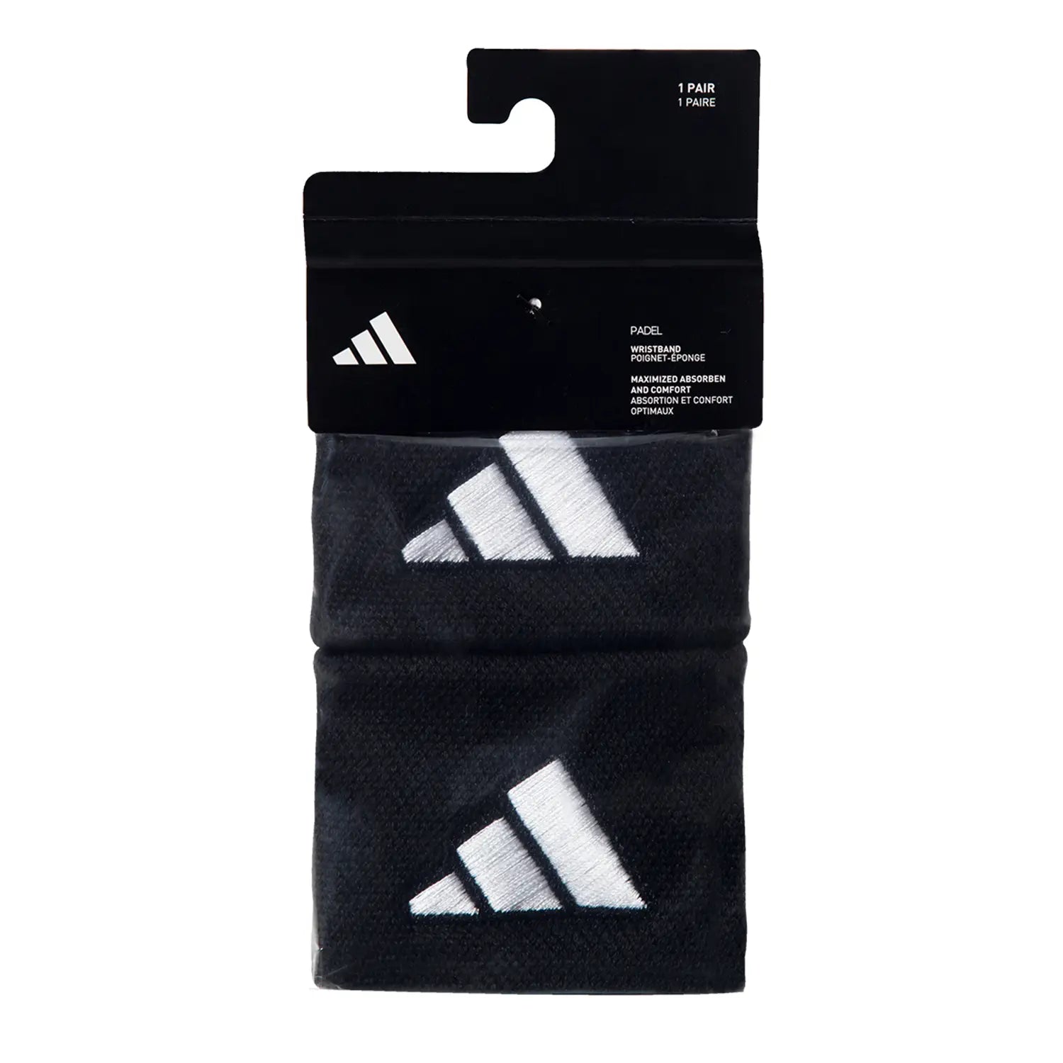 ADIDAS WRISTBAND BLACK/WHITE SIZE S