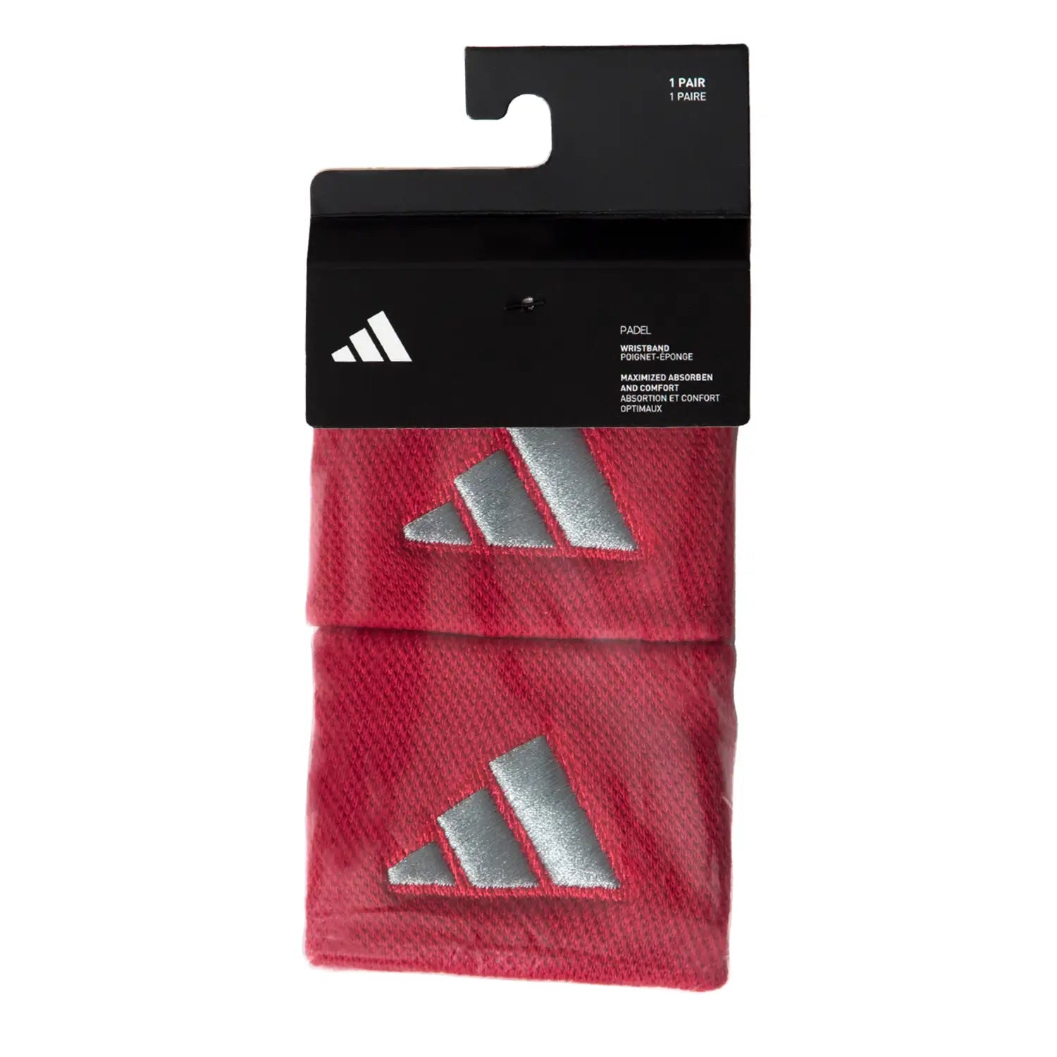 ADIDAS WRISTBAND RED/GREY SIZE S