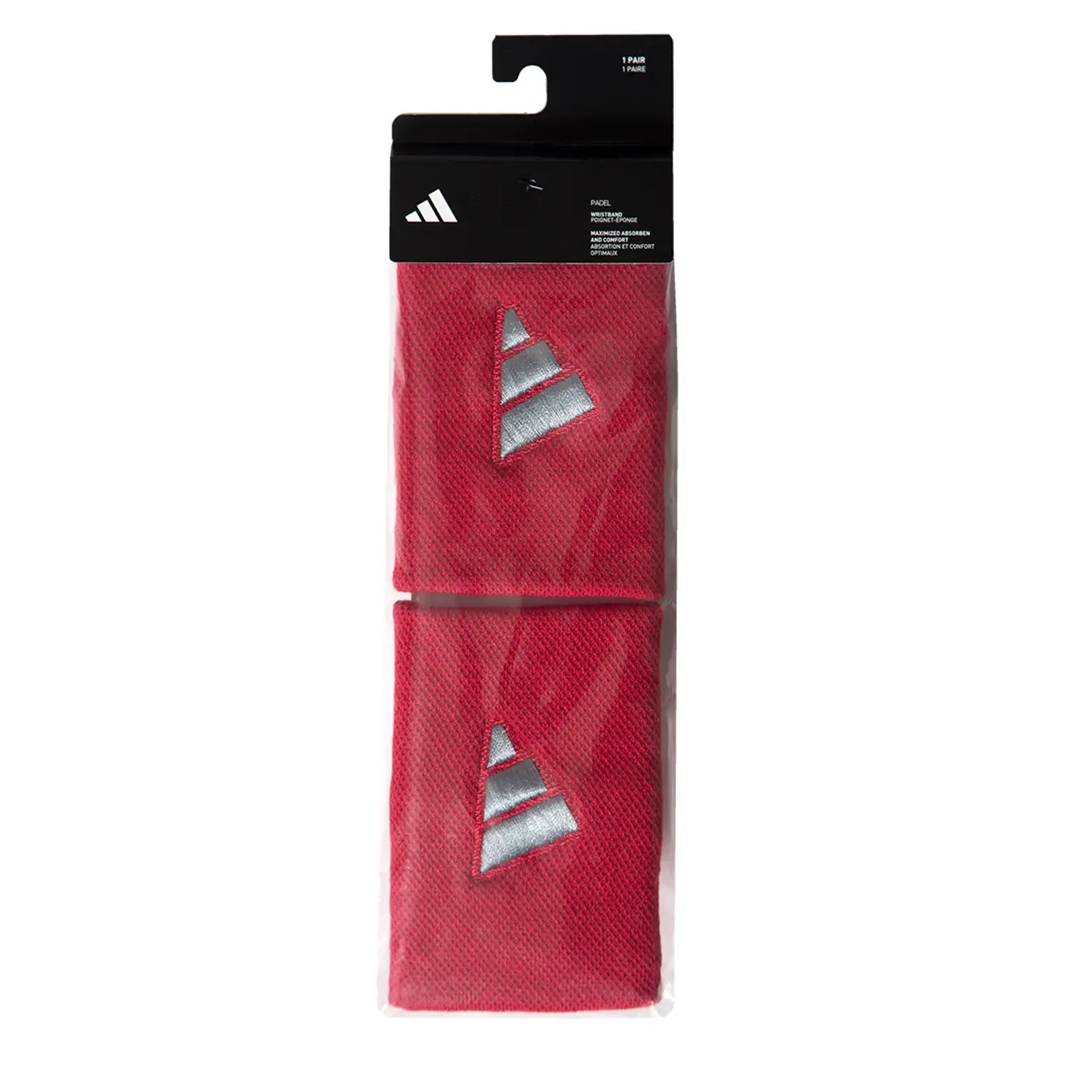ADIDAS WRISTBAND RED/GREY SIZE L