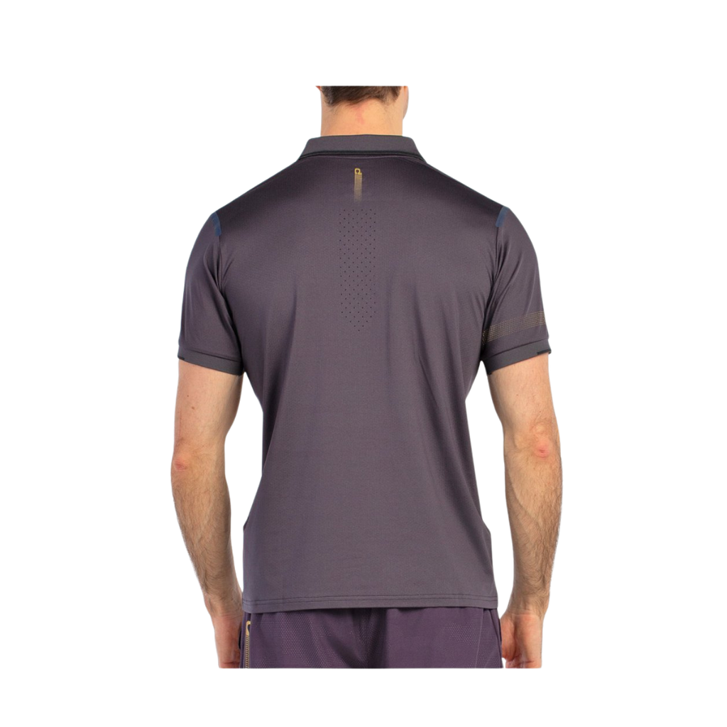 BULLPADEL T-SHIRT POLO BRAMO CHARCOAL