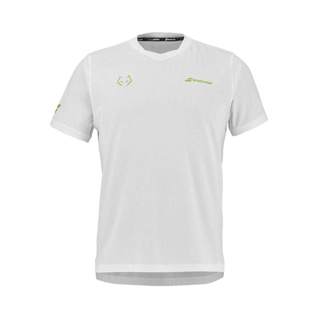 BABOLAT T-SHIRT MEN CREW NECK TEE JUAN LEBRON WHITE/WHITE 2026