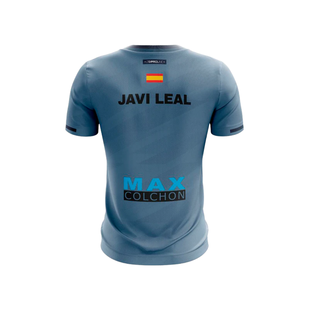 BULLPADEL T-SHIRT MEN SPONSORS PRIOR JAVI LEAL AZUL ATOMICO VIGORE 2026