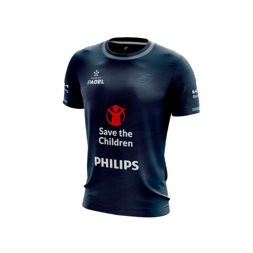 BULLPADEL T-SHIRT MEN SPONSORS PRIOR DI NENNO AZUL MARINO 2026