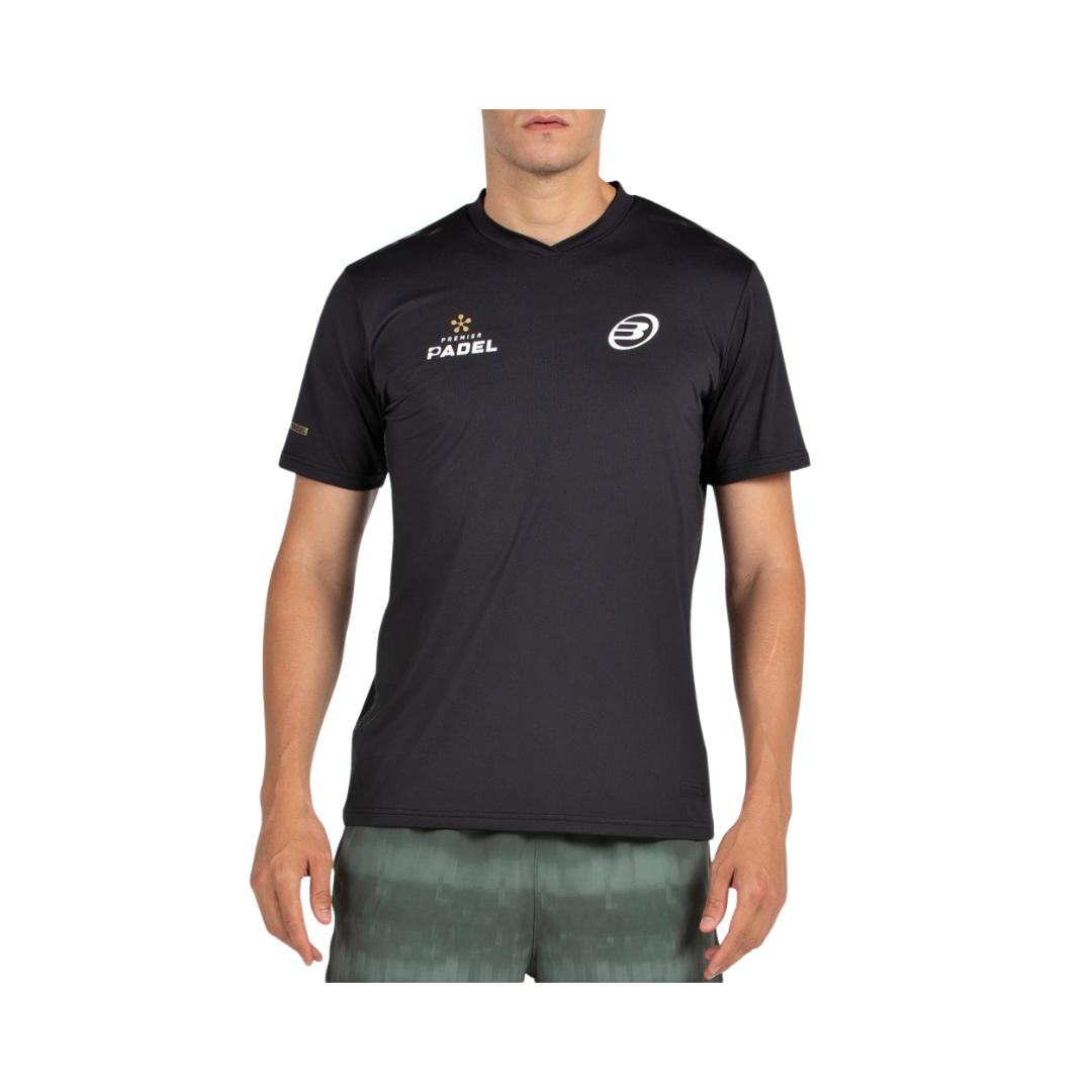 BULLPADEL T-SHIRT MEN PREMIER PERICO NEGRO 2026