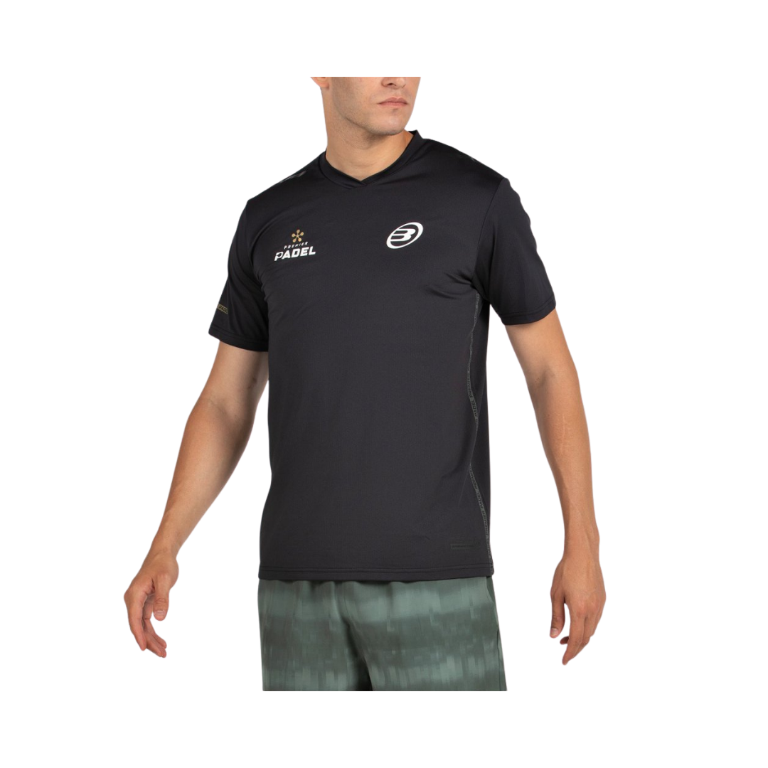 BULLPADEL T-SHIRT MEN PREMIER PERICO NEGRO 2026