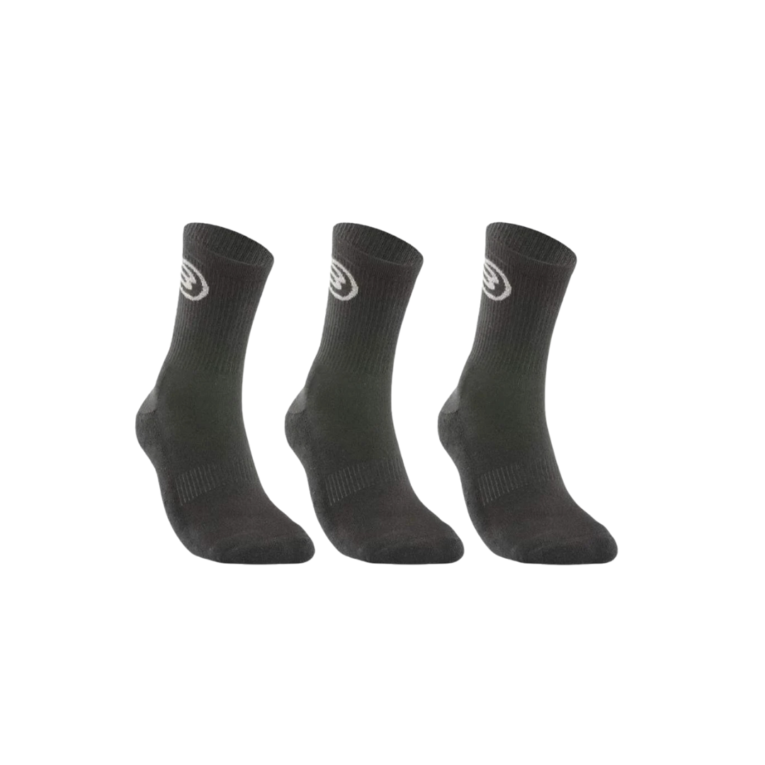BULLPADEL SOCKS 3 PACK BP252 BLACK