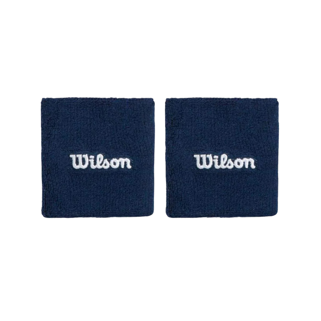 WILSON WRISTBANDS SHORT NAVY BLUE (PACK 2)
