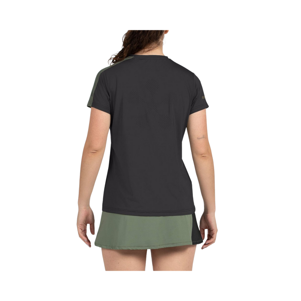 BULLPADEL T-SHIRT WOMEN PREMIER PAMPAN NEGRO 2026