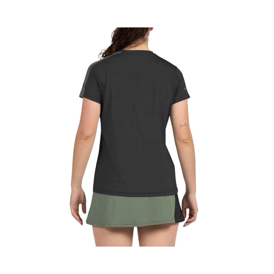 BULLPADEL T-SHIRT WOMEN PREMIER PAMPAN NEGRO 2026
