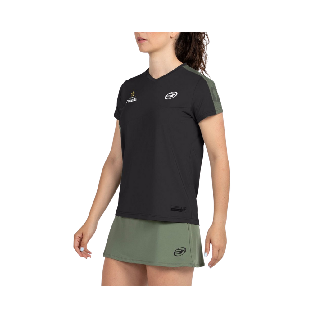 BULLPADEL T-SHIRT WOMEN PREMIER PAMPAN NEGRO 2026