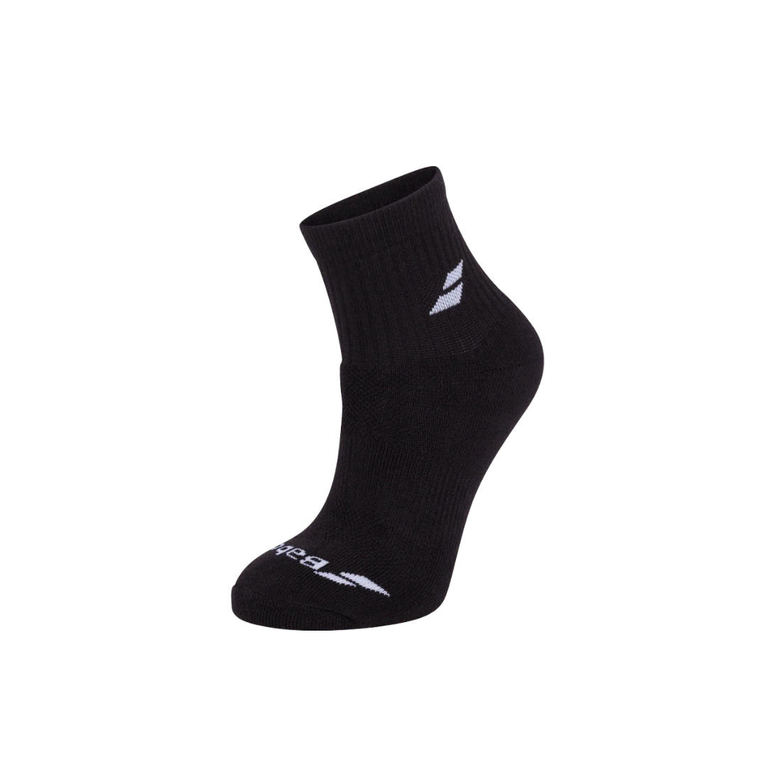 BABOLAT SOCKS QUARTER BLACK 2025 (PACK 3)