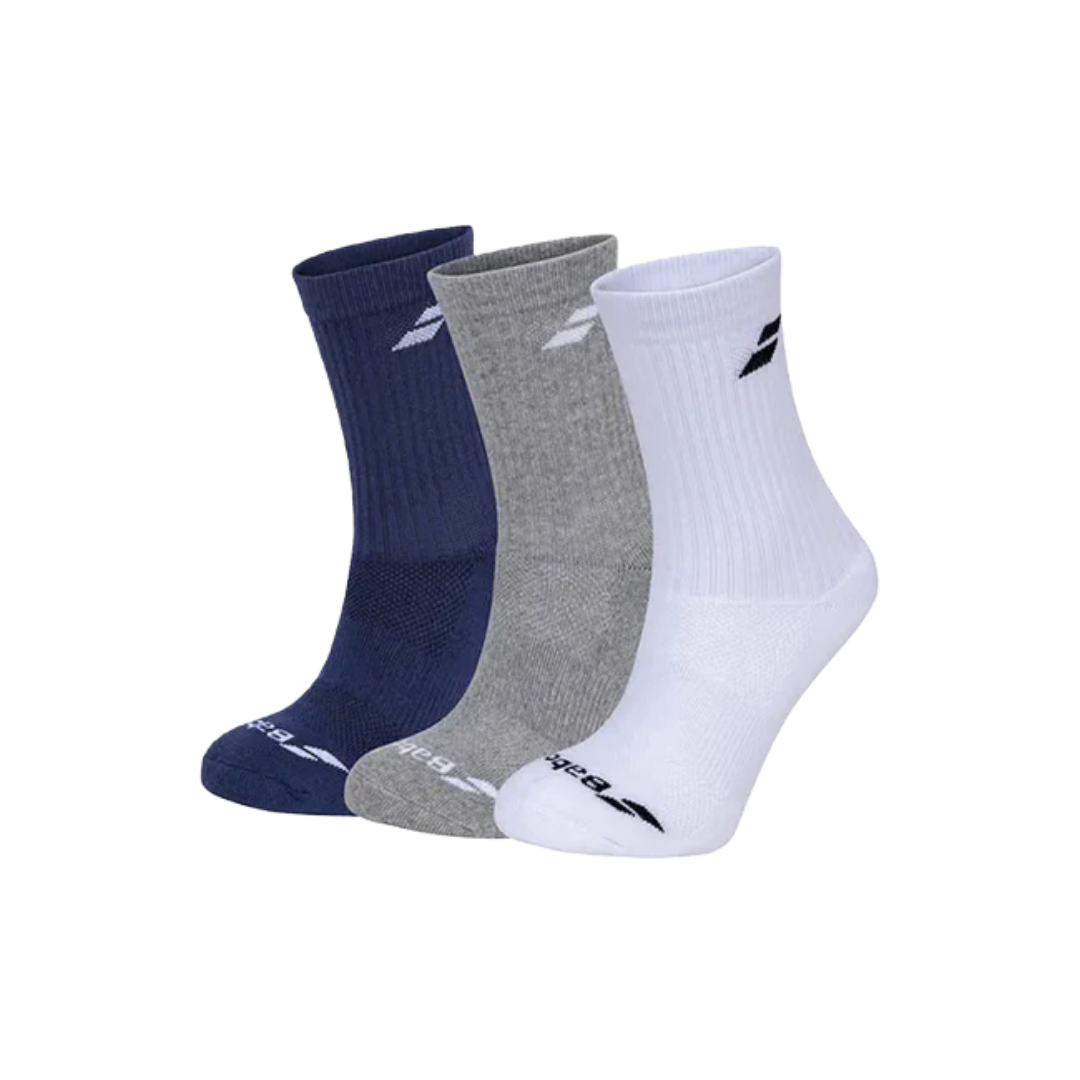 BABOLAT SOCKS PADEL LONG MULTICOLOR (PACK 3)