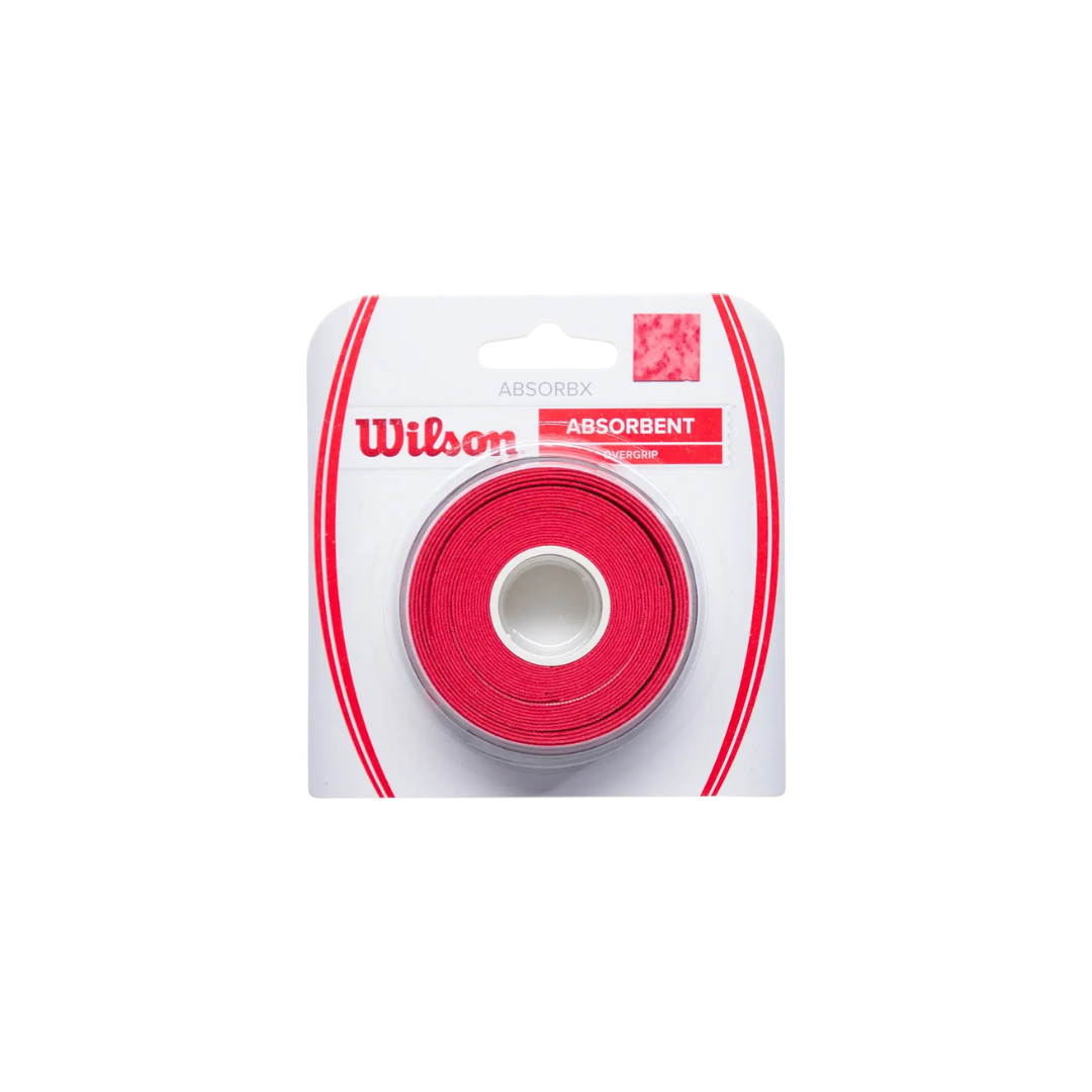 WILSON OVERGRIPS ABSORBENT PADEL RED