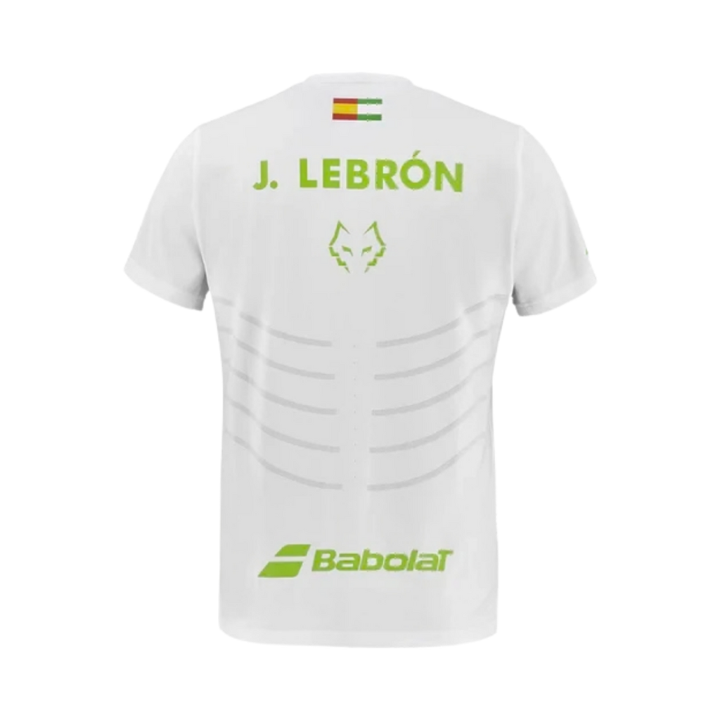 BABOLAT T-SHIRT MEN REPLICA JUAN LEBRON WHITE/WHITE 2026