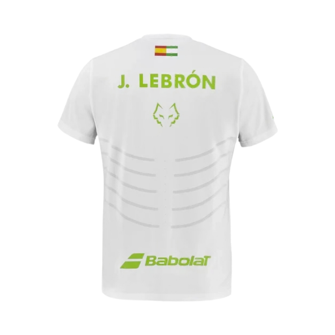 BABOLAT T-SHIRT MEN REPLICA JUAN LEBRON WHITE/WHITE 2026