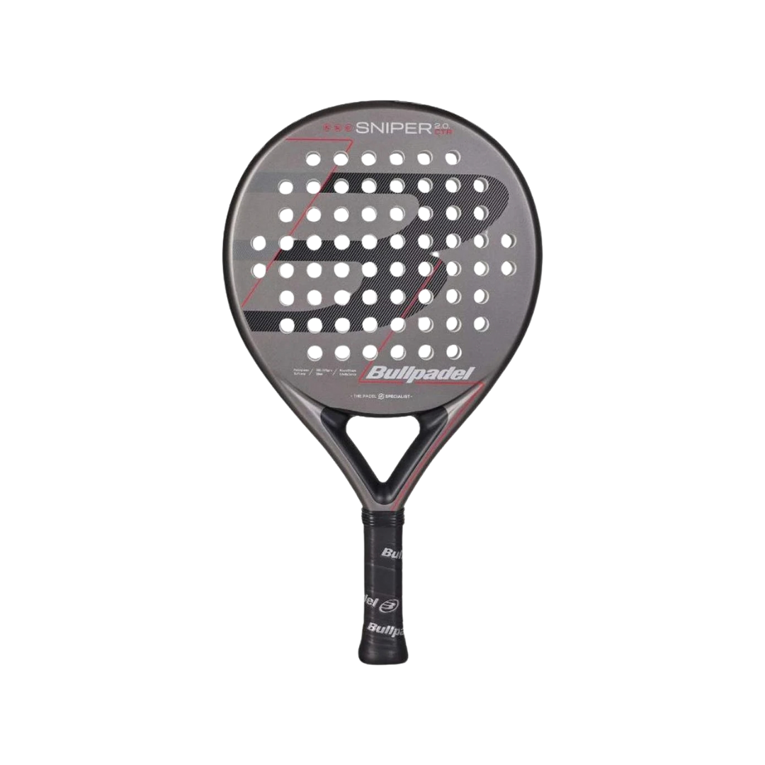 BULLPADEL RACKET SNIPER 2.0 CONTROL DARK GREY 2026