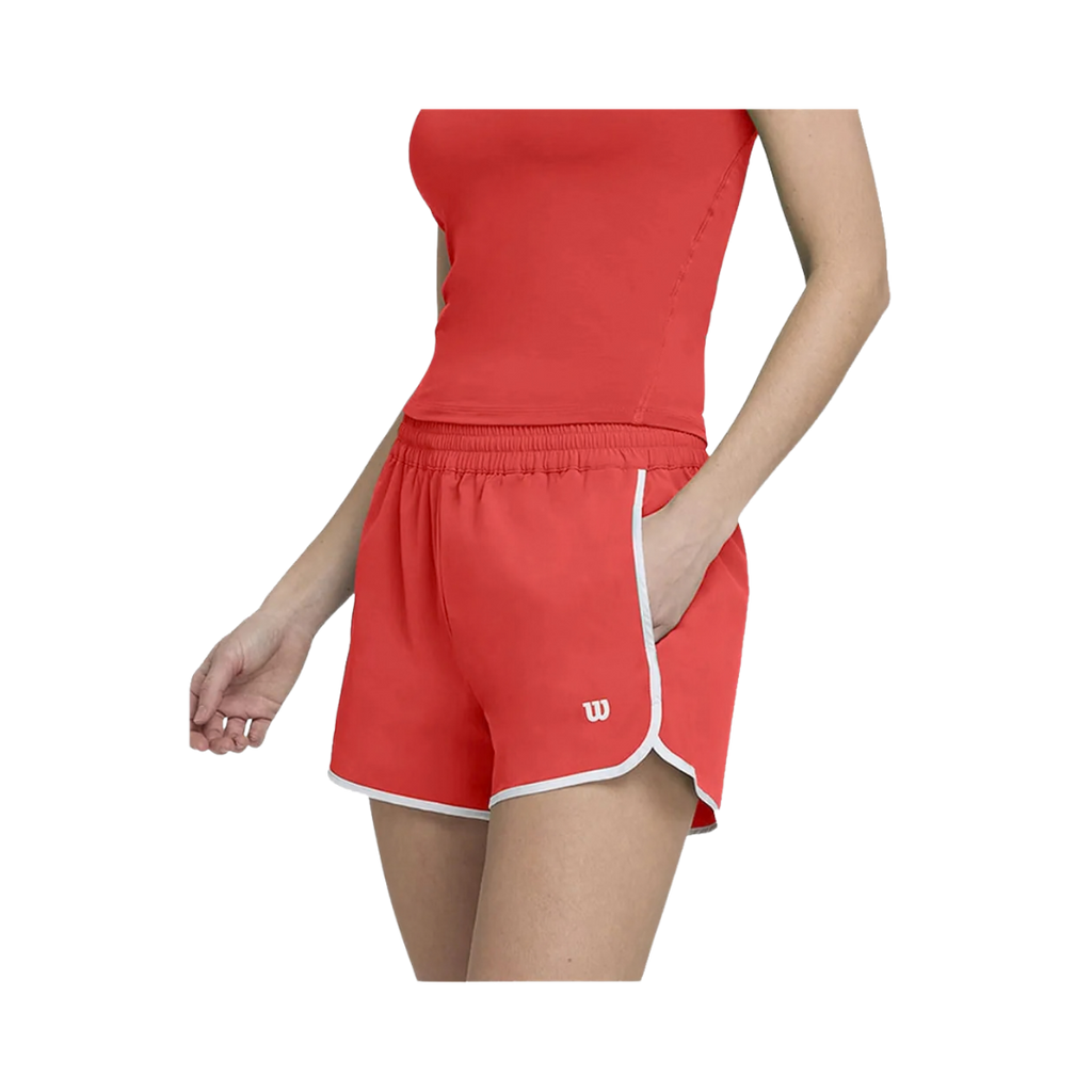 WILSON SHORTS WOMEN TEAM COURTSIDE INFRARED