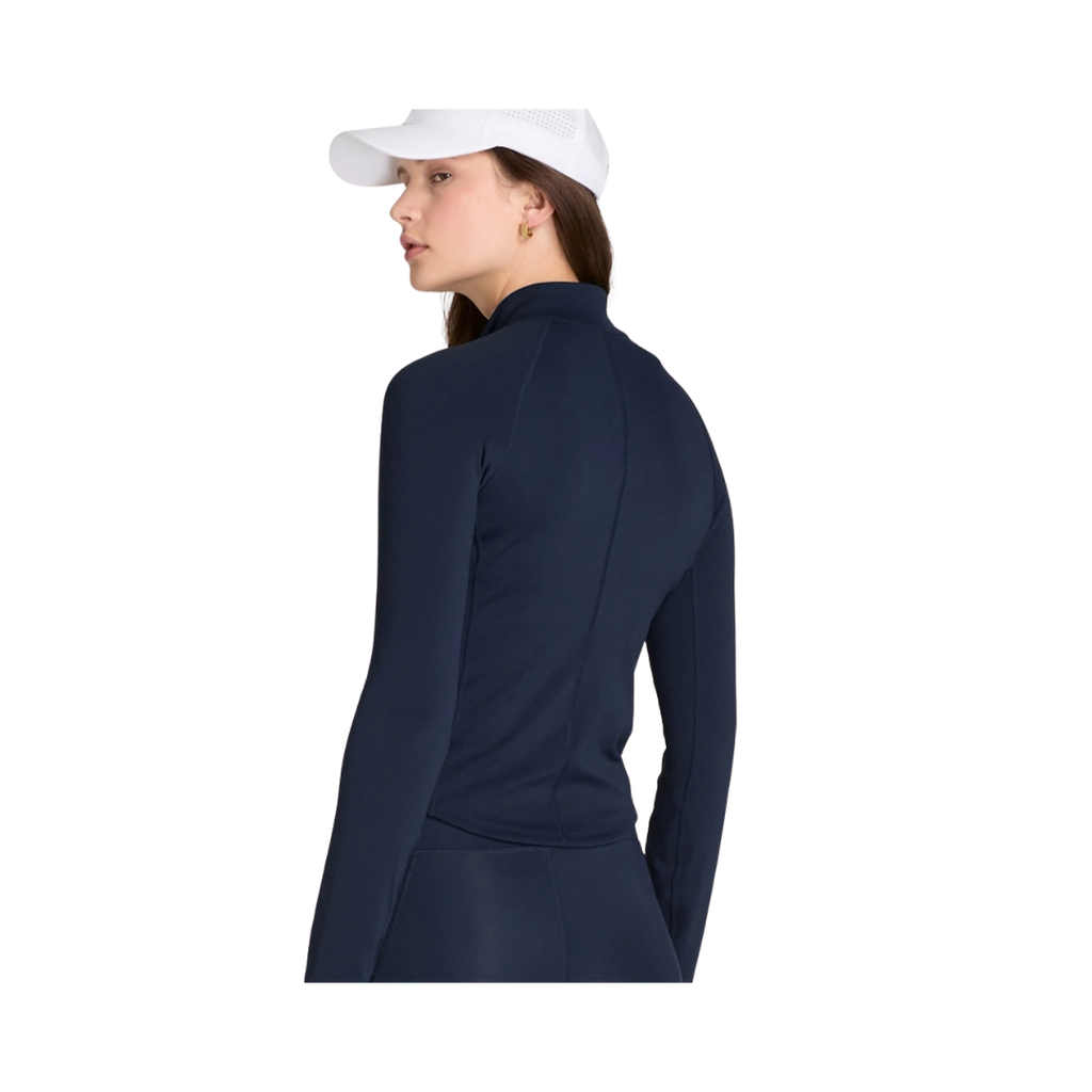 WILSON T-SHIRT WOMEN BASELINE HALF ZIP AZUL MARINO