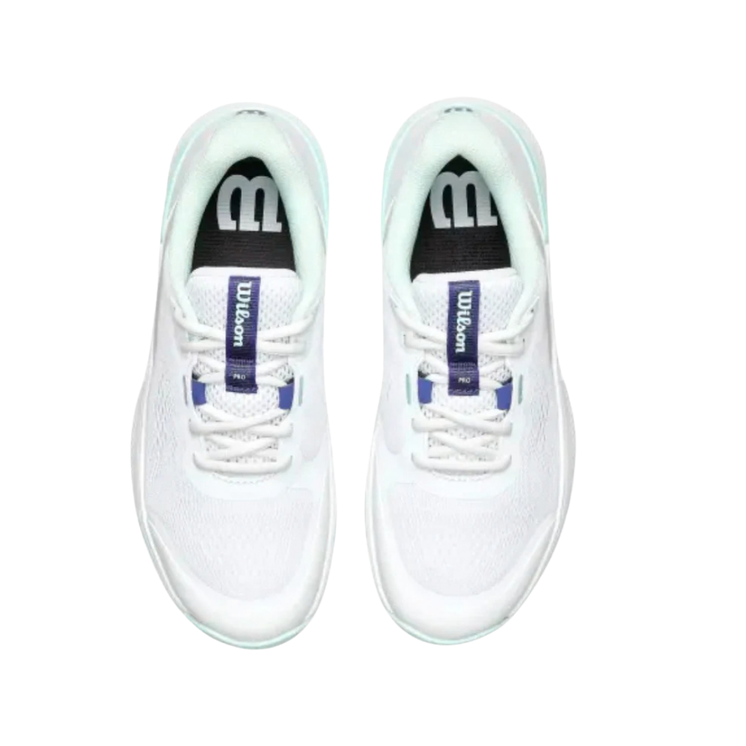 WILSON SHOES WOMEN INTRIGUE PRO CLAY WHITE/BAY/SKIPPER BLUE 2026