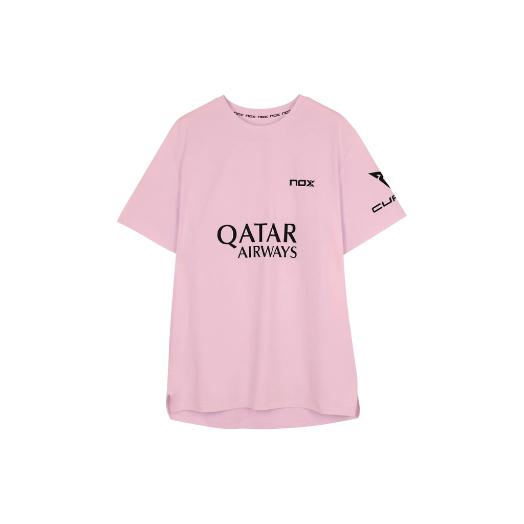 NOX T-SHIRT MEN SPONSORS AGUSTIN TAPIA PINK 2026
