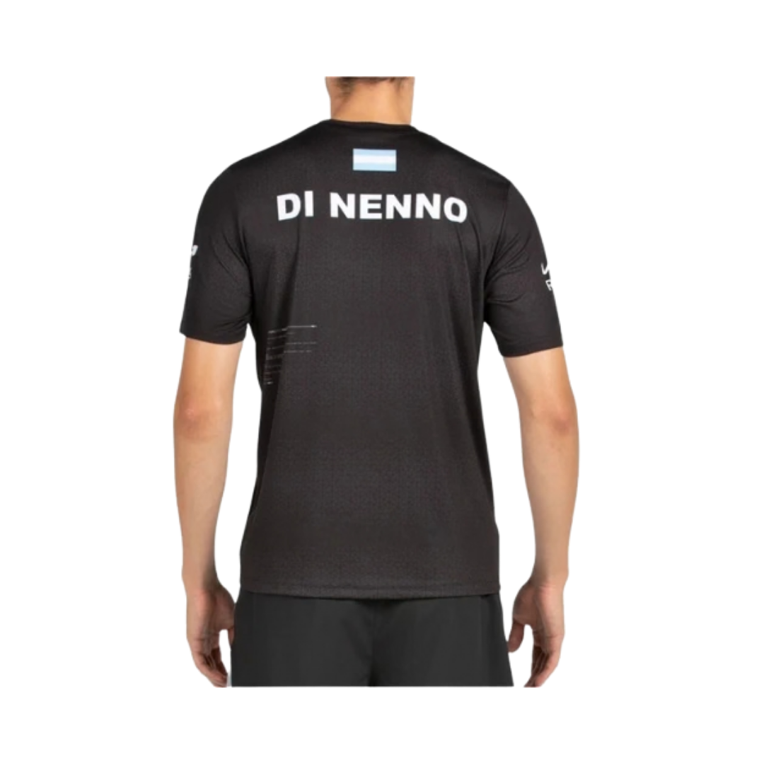 BULLPADEL T-SHIRT MEN SPONSORS PREMIER DI NENNO MOFERO BLACK 2026