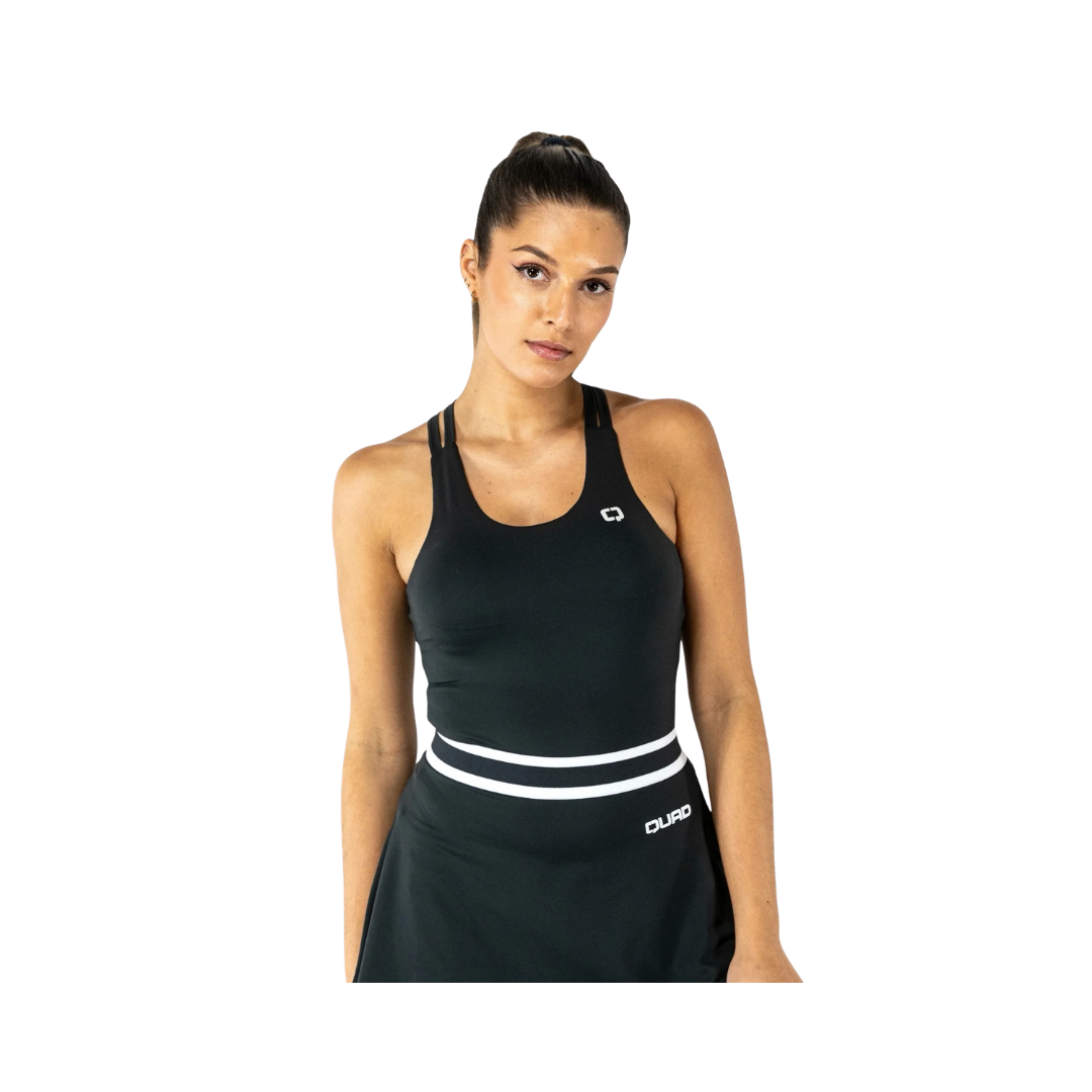 QUAD TANK TOP DOUBLE STRIPES GREY