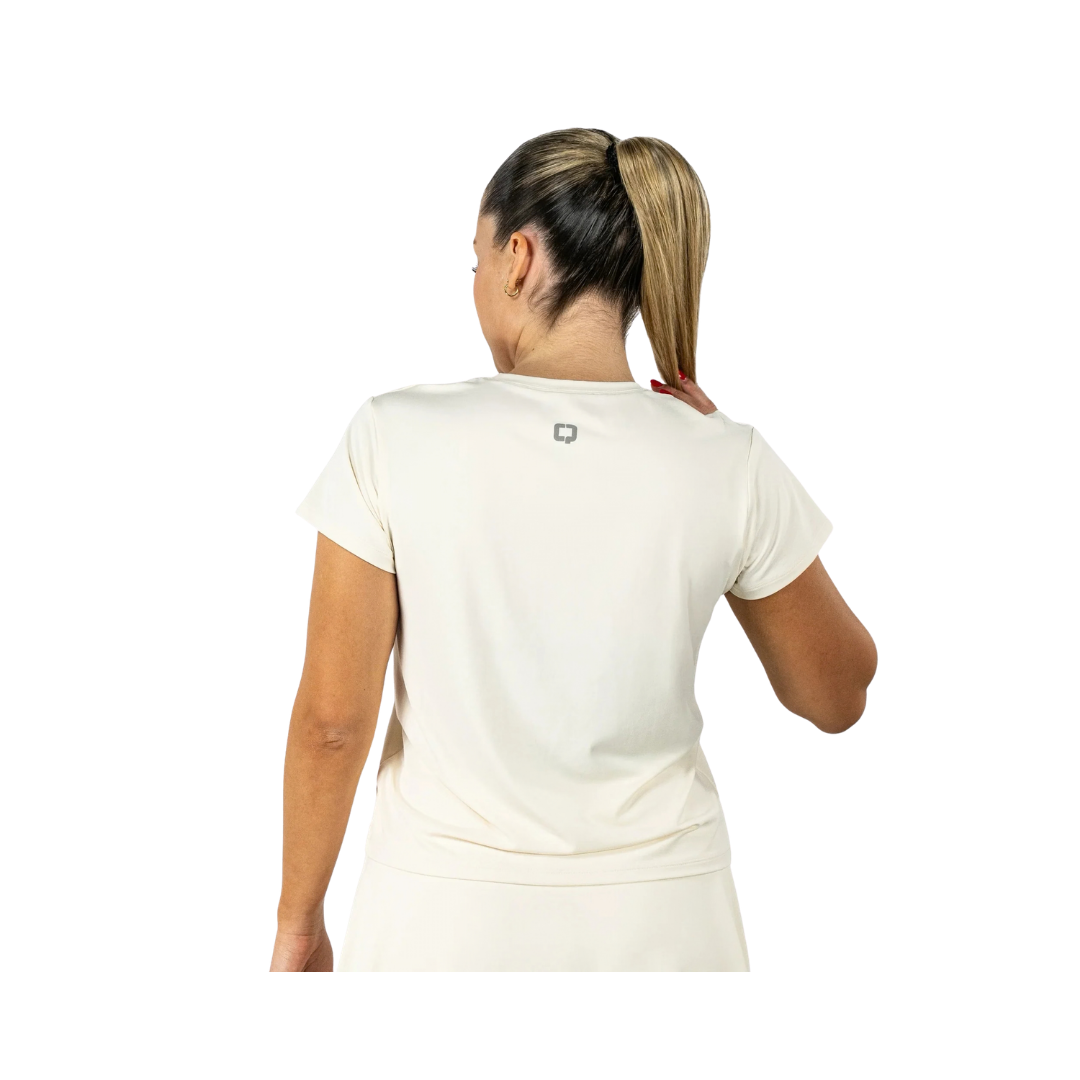 QUAD T-SHIRT WOMEN REGULER OFF WHITE