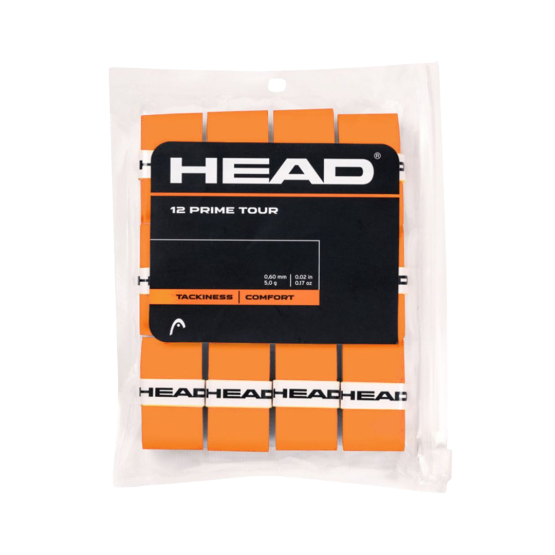 HEAD OVERGRIPS PRIME TOUR ORANGE (12 PCS)