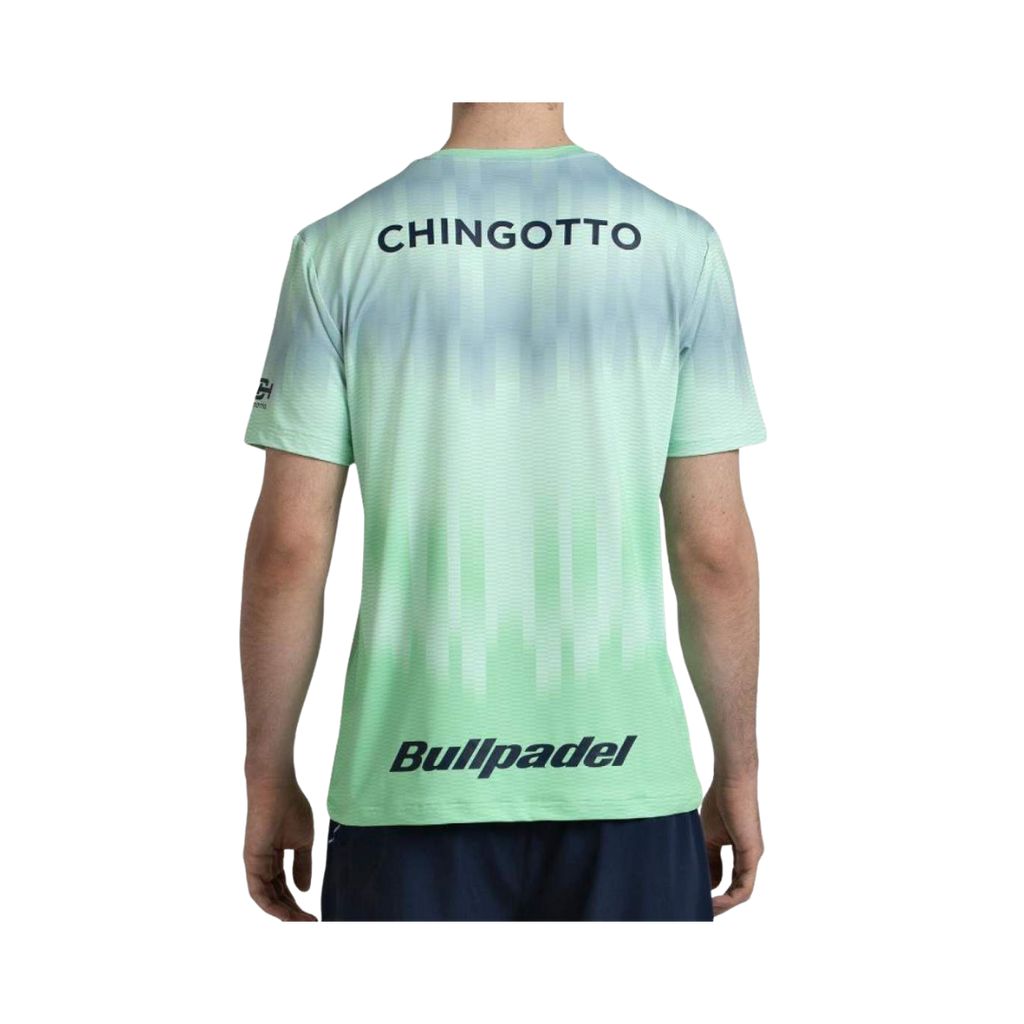 BULLPADEL T-SHIRT MEN SPONSORS CHINGOTTO 26V ACID GREEN 2026