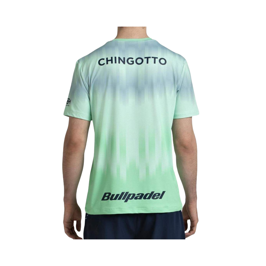 BULLPADEL T-SHIRT MEN SPONSORS CHINGOTTO 26V ACID GREEN 2026